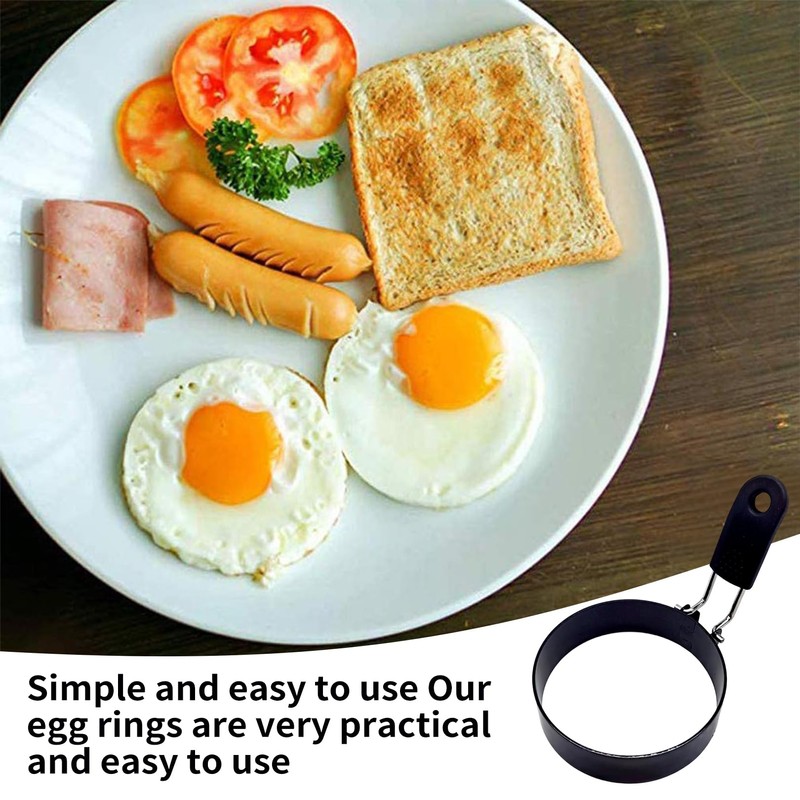 Pack of 2 fried egg moulds, pancake moulds, fried egg