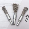 Baluue 5pcs Durable Stainless Steel Wire Brush for Electric Drill