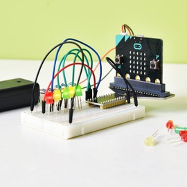 KEYESTUDIO BBC Microbit Starter Kit Compatible with Microbit V1, V2.2 (with Microbit V2), Mint Training for Beginners and Children