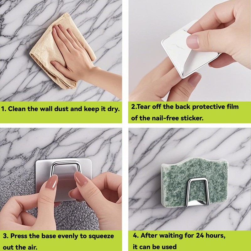 2 Pack Sponges Holders for Kitchen Cleaning, Dishwashing Sponge Drying