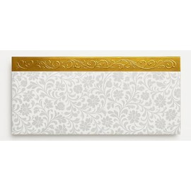 VAAAYU Shagun Gift Envelope (Pack of 15) Money Holder Fancy Packet for Celebrations Birthday Wedding Anniversary Diwali Invitation Money Envelopes (Gold strip)