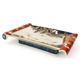 Hasami Forest 九郎 Kilns, featuring 古伊万里 Wind Scroll 銘々皿 金彩 Butterfly 009071 – 541