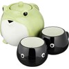 Sun Art Frog Themed Tea Set Porcelain Pot And Cup