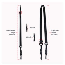 BRAECN Shoulder Strap for Tablet Cases,Adjustable & Removable Universal Carrying Strap,Ultra Comfortable Replacement Shoulder Belt -Black