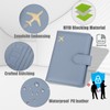 GOAUS Passport Holder for Travel with AirTag Slot Cards Cash