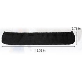 Blade Protectors for Ice Skates, Figure Skating Blade Protector, Ice Hockey Elastic for Ice Skates, Blade Protectors for Ice Skates, Ice Skate Soakers Terry Towelling, for Girls and Boys, Black Kiuiom