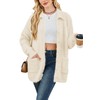 Cakulo Womens Oversized Fuzzy Cardigan Sweaters Fall Winter Outfits Open