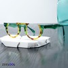 Zeelool Classic Half-frame Round Glasses with Non-prescription Clear Lens for