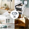 10 Pack Drawer Knobs, 40mm Diamond Shaped Crystal Glass Cabinet