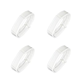 [Jumpsunfun] Watch Band Leather Loop Keeper Genuine Leather Watch Band Holder 4pcs 16mm 18mm 20mm 22mm 24mm, 22 mm