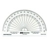EAI Education 4" ShatterProof Separated Scale Protractor: Clear - Set of 10