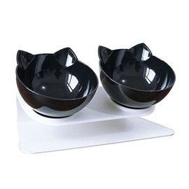 Raised Feeding Bowl, Cat Bowl, Tilted Cat Bowl, Raised Double Bowl, Dog Bowl, Cat Bowl, Used for Cats, Dogs and Various Pets