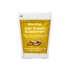 Biotin Hair Growth Supplement Elite+10 - Biotin + Zinc & Selenium + Rosemary + L-Taurine + Peppermint + MSM + Ginger + Copper - for Healthy Hair, Nails & Skin - 30 Large Capsules - UK Based Brand