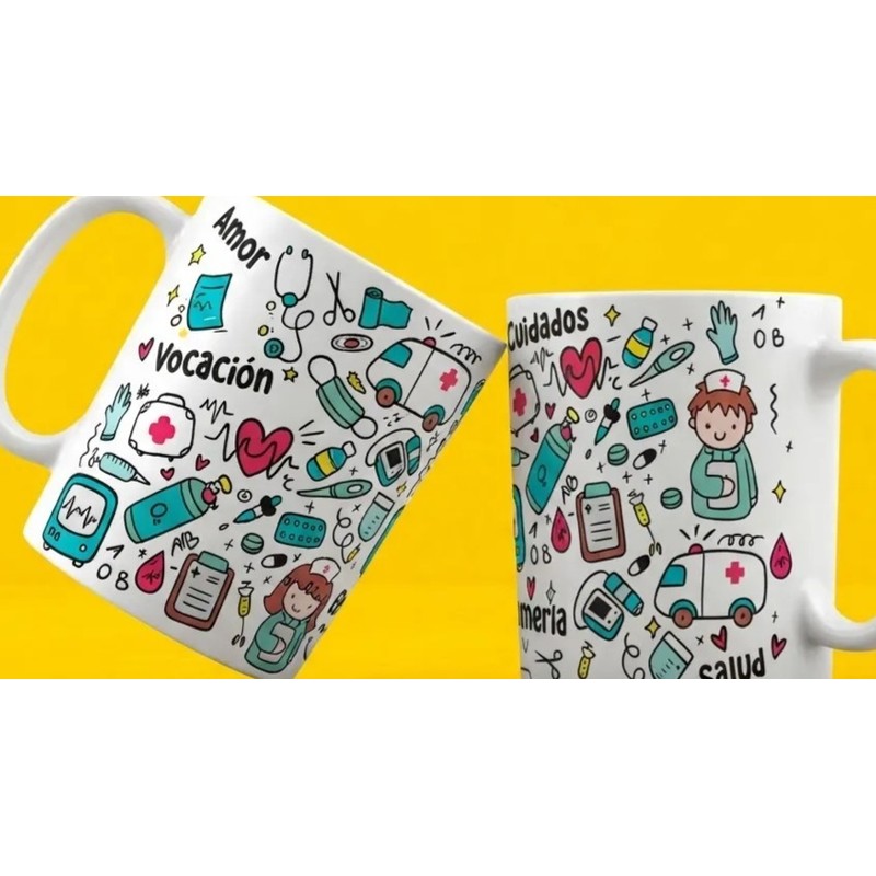 15 Tazas Enfermería Enfermeros Punto Zu