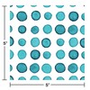 Creative Converting Beverage 2-Sided Blue Watercolor Beverage Napkins-24pcs, Beverage, Dotted