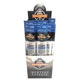 Dearborn Sausage, Original Mild Classic Hunters Sausage Individually Wrapped Single Serve Sticks, 24 Count, 1 oz Each
