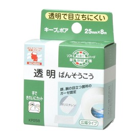 Nichiban Transparent Banso-Ko Keep Pore 1.0 inches (25 mm) Wide, 2.6 ft (8 m) Roll, 1 Roll