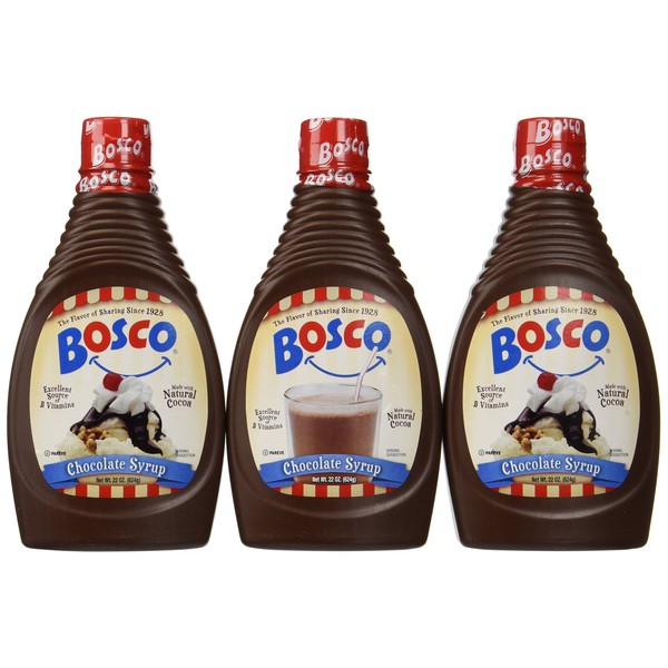 Bosco Chocolate Syrup, 22-oz. squeeze bottle (Pack of 3)