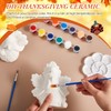 Watersay 6 Pack Thanksgiving Ceramic Turkey Shelf Sitters Paint Craft