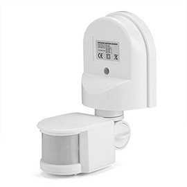 Adjustable Pir Body Motion Infrared Sensor Outdoor Motion Light Sensor Detector for Light Switch (White)