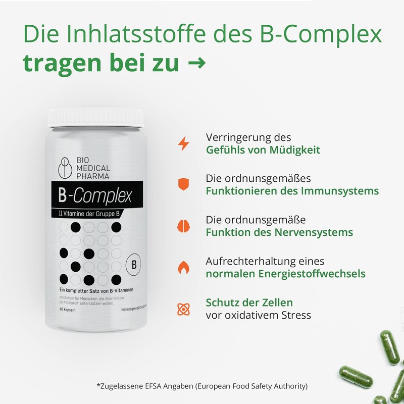 Vitamin B Complex High Dose - All 11 B Vitamins
