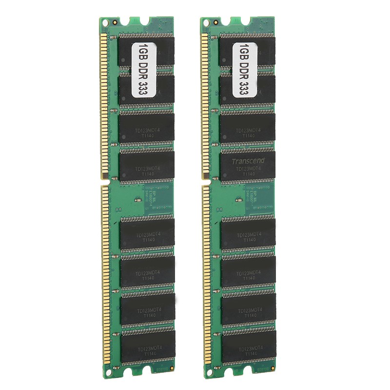 2Pcs Memory Module Desktop DDR 333MHZ PC‑2700 16 Grains on