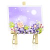 Vilbocr Mini Flower Building Bouquet Set, Block Easel for Desk