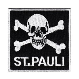 Skull Pirate Skull Sew-On / Sew-On Patch Pauli Iron-On Patch for Clothes Embroidered Iron-On Patch Applique Patch Size 7.0 x 7.0 cm