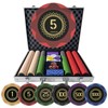 LOYCHIP Clay Poker Set with Numbered Chips 500-pcs for Card