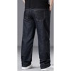 Plus Size Baggy Jeans for Men Elastic Waist Pull On