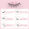 Renjzle False Eyelashes, Set of 10, Natural, Transparent Shank, Ultra
