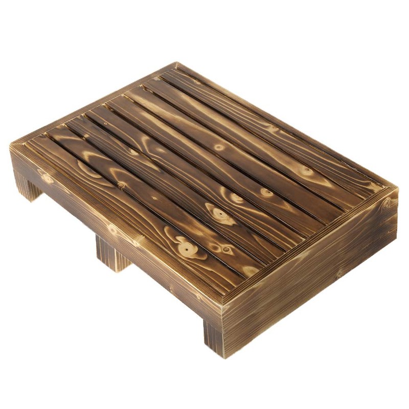 URFORESTIC Solid Wood Indoor/Outdoor 3 1/2" High Riser Step -