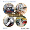 Lumonic Ball Valve 1/4 Inch with Quick Coupling and Plug