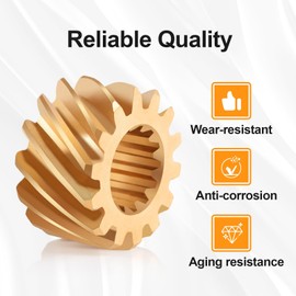 FUSCH Brass Rotary Valve Gear Sprocker Compatible with SeaDoo 580 587 650 657 717 720 787 800 XP SPX SPI SP HX GTX GTS GTI GT GSX GSI GS Replace #: 420935736, 290935735, 420935735