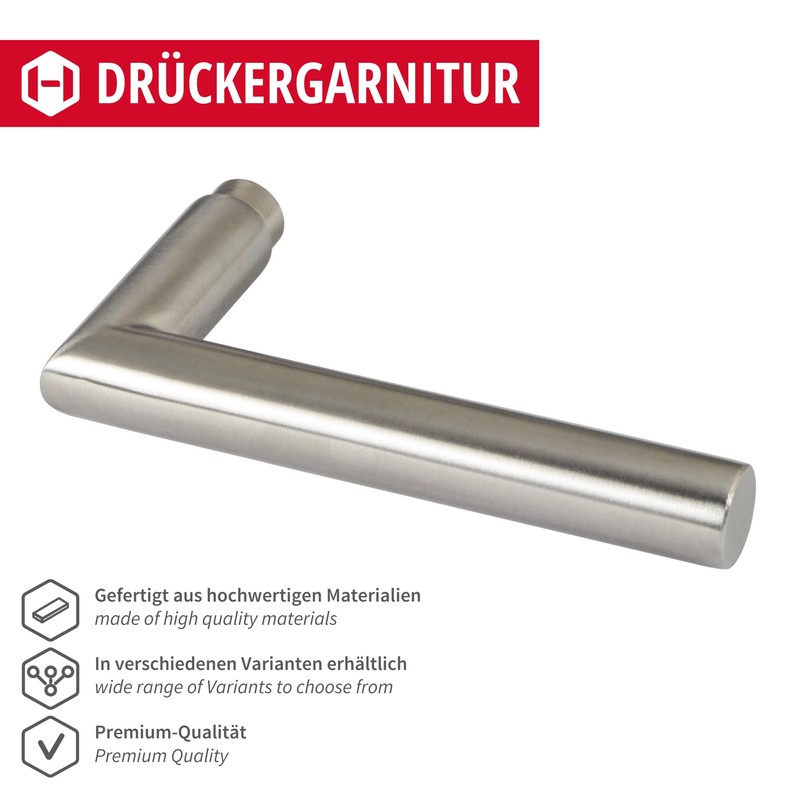 Stainless Steel Door Fitting, Door Handle on Round Rosette
