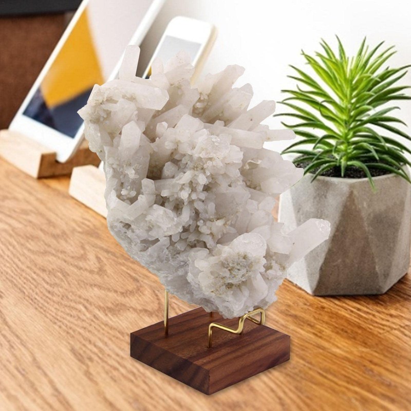 Display Stand for Crystals | Rock Display Stand Brass, Display