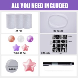 76 Pcs DIY 3D Friendship Bracelet Birthday Banner Music Fansdisco Prom Supplies Decoration for Concert Theme Supplies Wall Door Bunting Banner Flag Birthday (Unicorn Color)