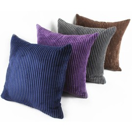 YASOWIN Fundas de Cojines Fundas De Almohada Cuadradas De Terciopelo Pillowcase para Hogar,Sofá,Cama, Silla, Coche, Decoración de Interiores,Gris,45X45CM
