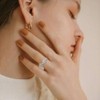 TOFBS Sun and Moon Rings Set 925 Silver Stackable Sky