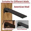 Corner Shelf Bracket, 7 inch 3-Pack 1/5” Thick Carbon Steel