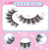 Fyonas Lashes Wispy False Eyelashes Cat Eye Lashes Natural Look