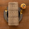 Fecialy Boho Table Runner Farmhouse Burlap Table Runners Woven Macrame