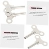 Operitacx 2Pcs Vintage Desk Clock Winding Keys Durable Steel Mechanical