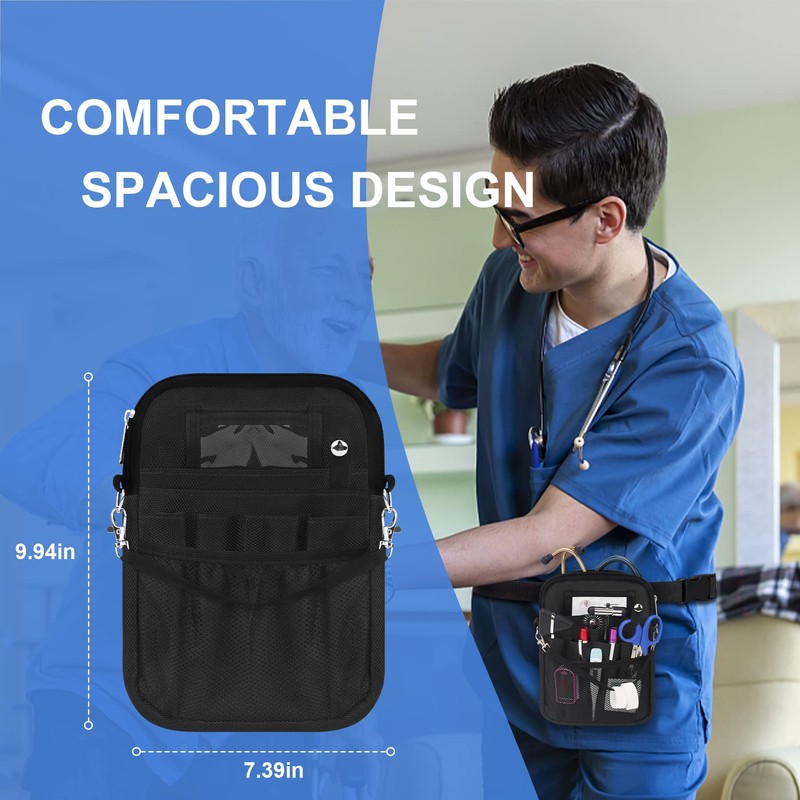 BOVKE Tools Pack Storage Bag with Plenty of Pockets for