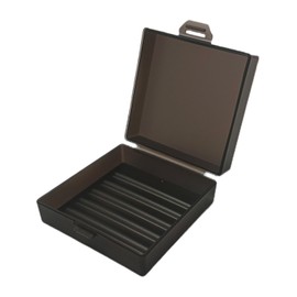 Elimeta Square Travel Soap Dish with Lid, Lightweight Shower Soap Holder Case for Bathroom Camping Outdoor Traveling - Portable Leak-Proof Container for Shampoo Bar, Soap Storage (Transparent Black)