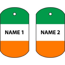 Personalisierter Ireland Hundemarke Auto Lufterfrischer