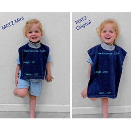 MATZ Mini Terry Towel Slip On Toddler Bibs | Baby Bibs For Drooling And Teething | Full Coverage Pullover Bibs For Babies | Ultra Absorbent 100% Cotton Bibs | Unisex Baby Bibs With Soft Ribbed Neck