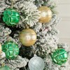 Pack of 30 Christmas Baubles Green and Gold Christmas Tree