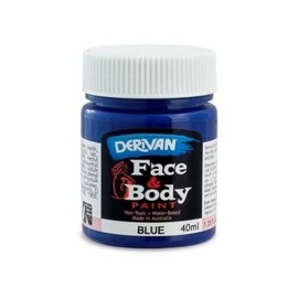 Derivan Face and Body Paint 40 ml, Blue