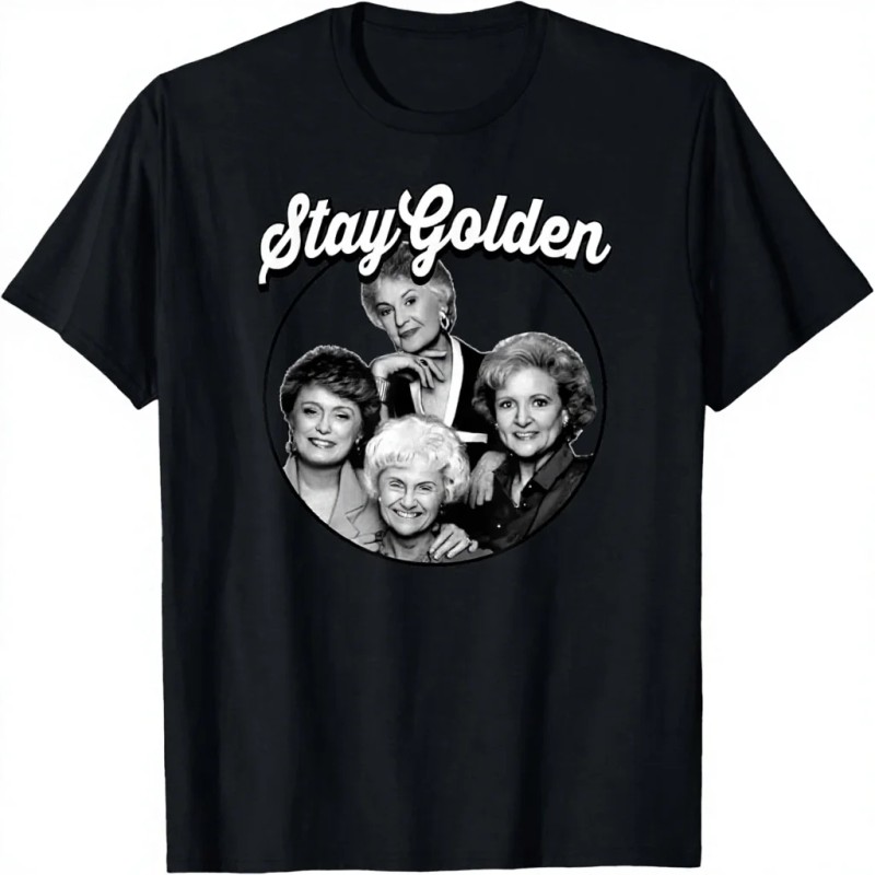 The Golden Girls-Stay Golden Cute Sleeveless T-ShirtColor: Multicolor, Size: M